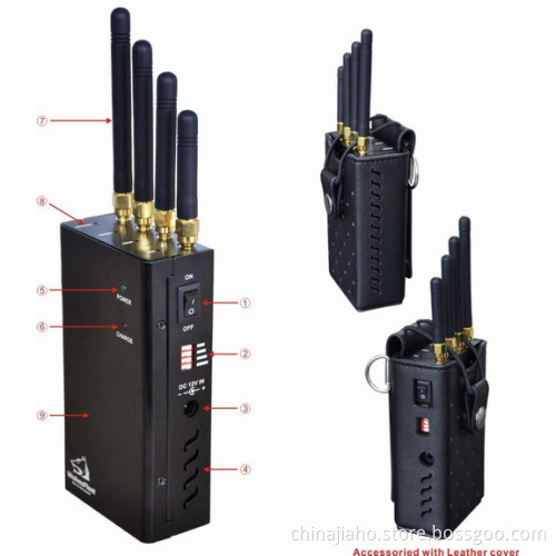WiFi and Cell Phone Jammer with Single-Band Control - Shielding Radius Range 15 Meters (JH_JAM_046)